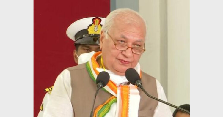 Kerala Governor alleged hijab issue as a political controversy and a move to prevent Muslim girls from availing a proper education (Photo Credit: Times Now)