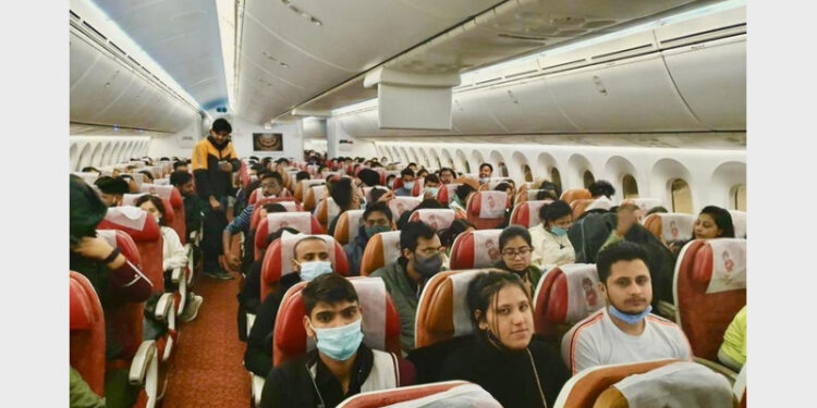 Indians being evacuated from Ukraine have been exempted from mandatory pre-boarding negative RTPCR test and vaccination certificate as well as uploading of documents before departure on Air-Suvidha Portal