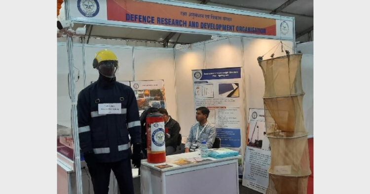 New firefighter suit at science expo (Photo Credit: India Science Wire)
