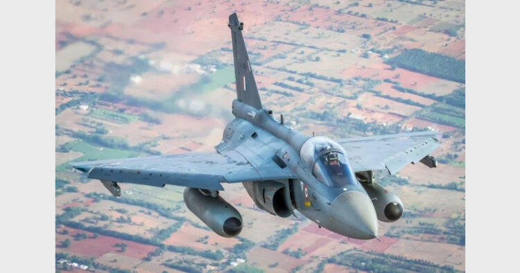 Tejas recently participated in the 'Singapore Air Show-2022' and 'Ex Cobra Warrior 22' in UK will be a platform for LCA Tejas to demonstrate its manoeuvrability and operational capability (Photo Credit: PIB)
