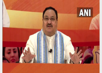 BJP President J P Nadda in a press conference