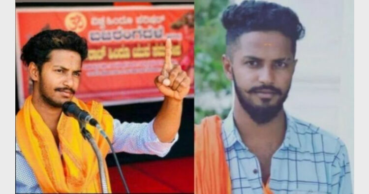 Harsha was killed in Shivamogga in Karnataka on Sunday after Congress leader Mukarram Khan said that those opposing burqa would be 'chopped to pieces' (Photo Credit: OpIndia)