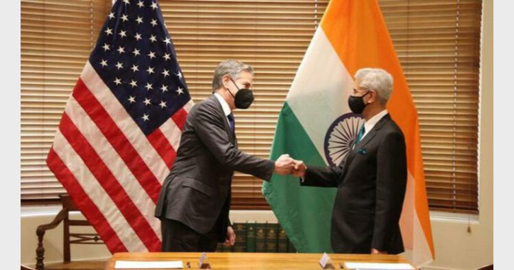 US State Department official Lu said US is working with India more closely than any country in the region (Photo Credit: Twitter/@DrSJaishankar)