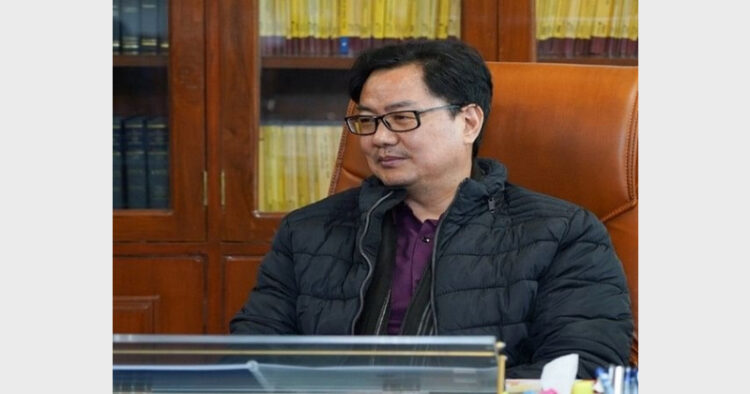 PM Modi appointed Union Minister Kiren Rijiju as his special envoy to oversee the evacuation efforts of Indian citizens from Slovak Republic (Photo Credit: ANI)