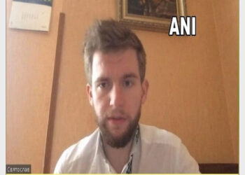 Ukraine's youngest MP Sviatoslav Yurash thanked PM Modi for speaking with the Ukrainian President Volodymyr Zelenskyy on the current situation in Ukraine (Photo Credit: ANI)