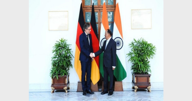 Security and Foreign Policy Adviser to the German Chancellor Jens Plötner-National Security Advisor Ajit Doval