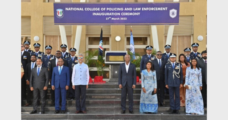EAM Dr. S. Jaishankar at the inauguration of the National College for Policing and Law Enforcement in Male