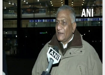 Union Minister VK Singh speaking to ANI (Photo Credit: ANI)