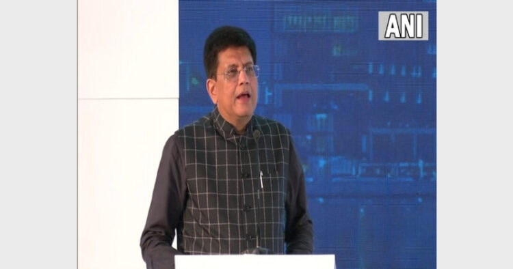 Union Commerce Minister Piyush Goyal addressing at a roundtable meeting in Abu Dhabi on Indian start-ups (Photo Source:ANI)