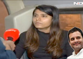 Congress, Rahul Gandhi and NDTV used a Congress leader’s daughter, Vishakha Yadav to attack the Modi government (Photo Credit: OpIndia)
