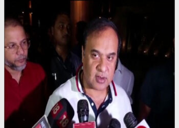 Assam CM Himanta Biswa Sarma speaking with the media (Photo Source: ANI)