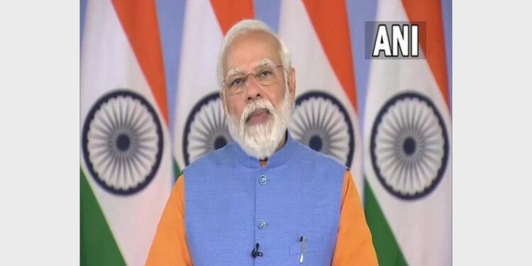 PM Modi said many efforts have been made to bring women to the forefront of India's development journey (Photo Credit: ANI)
