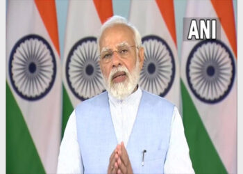 PM Modi addressing in a post-budget DPIIT webinar (Photo Credit: ANI)
