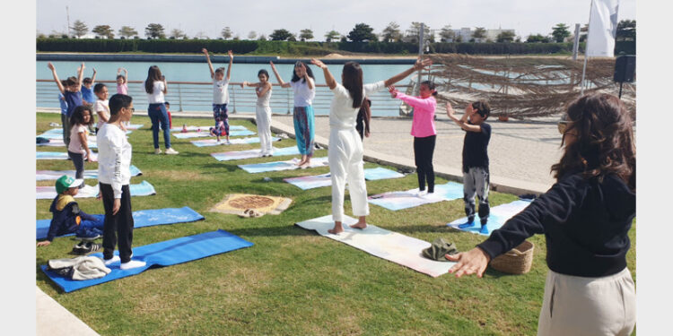 With the cooperation of the Ministry of Education, the president said yoga would be introduced in the curriculum because of its multitude of health benefits (Photo Credit: Arab News)