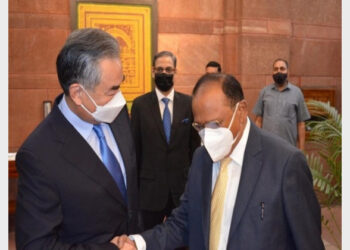 Chinese Foreign Minister Wang Yi-NSA Ajit Doval (Photo Source: ANI)
