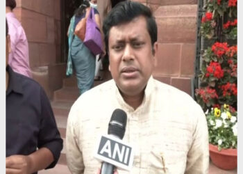 West Bengal BJP president and party MP Sukanta Majumdar speaking with ANI (Photo Credit: ANI)