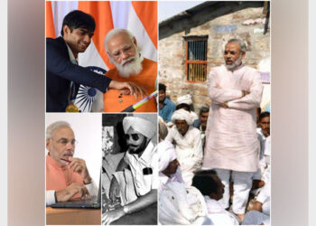 The new website titled 'Modi Story' compiles first-hand anecdotes and reminiscences of persons who have closely witnessed the Prime Minister's life (Photo Source: ANI)