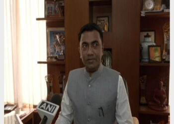CM Pramod Sawant speaking to ANI after taking charge as Goa CM (Photo Source: ANI)
