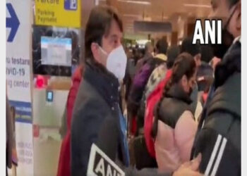 Union Minister Jyotiraditya Scindia in Romania (Photo Credit: ANI)