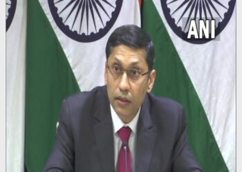 MEA spokesperson Arindam Bagchi addressing the media (Photo Credit: ANI)
