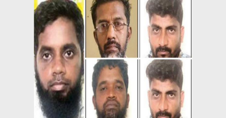 Police intensified combing operations following an intelligence alert about a gang belonging to a Muslim outfit camping in Coimbatore for the last few days with arms procured from a dealer in a northern state