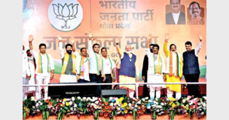 PM Narendra Modi gave credit to karyakartas for the party's victories in Goa and other States