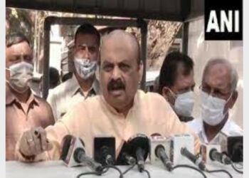 Karnataka Chief Minister Basavaraj Bommai speaking with media (Photo Credit: ANI)