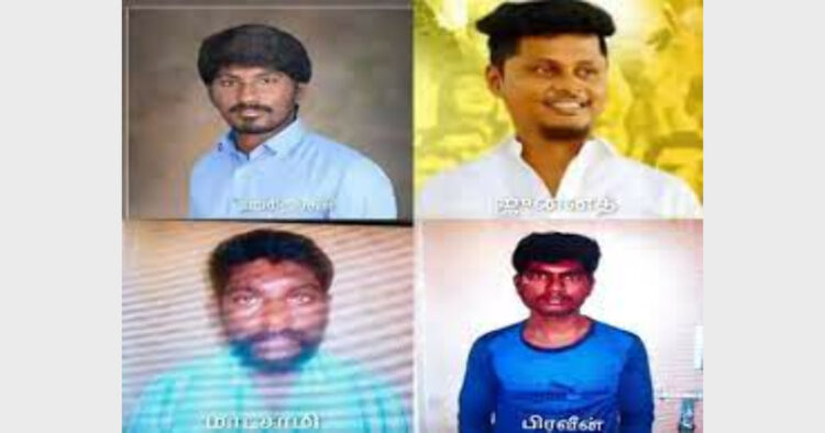 While Hariharan, Junaith Ahamed, Praveen and Madasamy were produced before the Special Court and remanded in judicial custody, the four minor boys were produced before a magistrate and sent to a juvenile correction home (Photo Source: ABP)