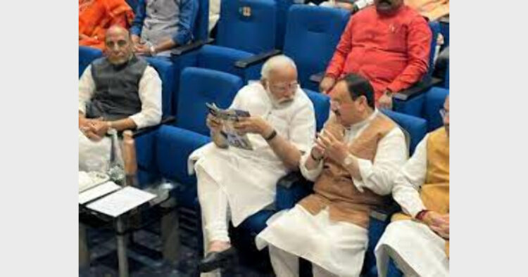 PM Modi at BJP Parliamentary meeting (Photo Source: ANI)