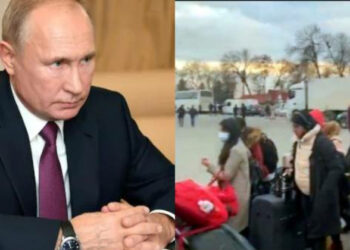 Russian President Vladimir Putin said over 3000 Indian students have been held hostage by Ukraine in Kharkiv (Photo Credit: OneIndia Tamil)