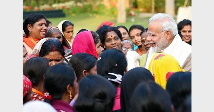 Under the able leadership of PM Narendra Modi, India has entrusted women with responsibilities that they can shoulder (Photo Credit: pmujjwalayojana.com)
