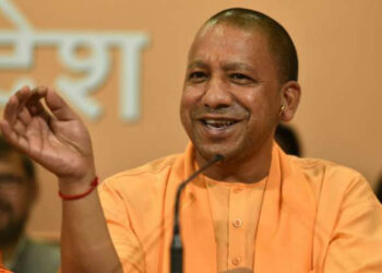 Yogi Adityanath is leading against the Samajwadi Party candidate Subhawati Upendra Dutt Shukla with a margin of over 8,000 votes (Photo Credit: India TV)