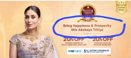 Malabar Gold & Diamonds released advertisements for Hindu festival Akshaya Tritiya featuring Kareena Kapoor Khan without bindi (Photo Source: Twitter/@ShefVaidya)