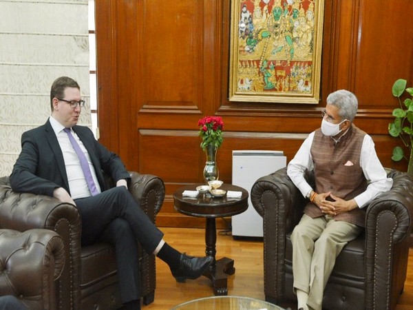 External Affairs Minister Dr S Jaishankar in a meeting with EU President Cabinet Head Bjoern Seibert (Photo Source: Twitter)