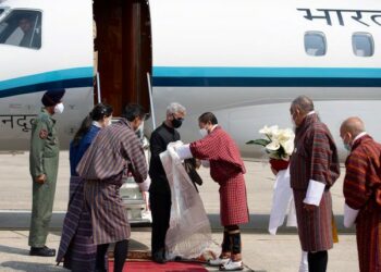 EAM S Jaishankar in Bhutan (Photo Source: ANI)