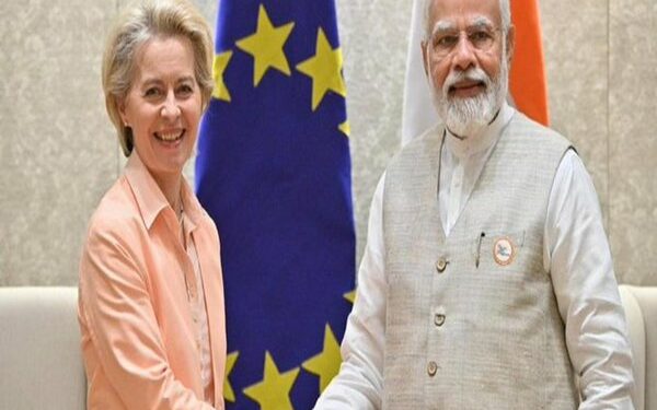 European Commission President Ursula von der Leyen-Indian Prime Minister Narendra Modi (Photo Source: Twitter/Ursula von der Leyen)