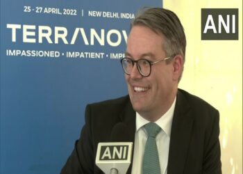 German Minister Tobias Lindner speaking to ANI (Photo Souce: ANI)