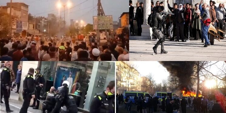 Riots by Islamists in India, Israel, Spain and Sweden