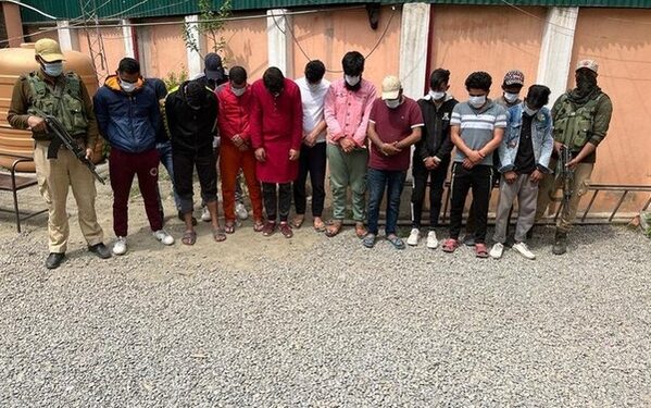 13 accused arrested for raising anti-national slogans at  Jamia Masjid after Friday prayers (Photo Source: ANI)