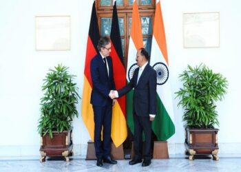 German NSA Plötner held a detailed discussion with NSA Ajit Doval (Photo Source: ANI)