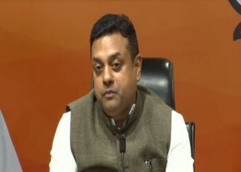 BJP spokesperson Sambit Patra press conference at the party headquarters (Photo Source: ANI)