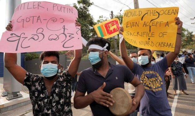 Widespread public protests were seen throughout the evening on Sunday despite the imposition of curfew and the enraged public has been demanding the resignation of President Gotabhaya Rajapaksa