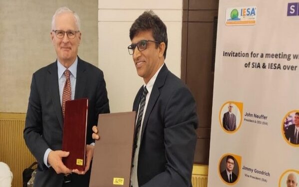MoU signing between Semiconductor Industry Association (SIA), and India Electronics and Semiconductor Association (IESA) in Washington D. C (Photo Source: ANI)