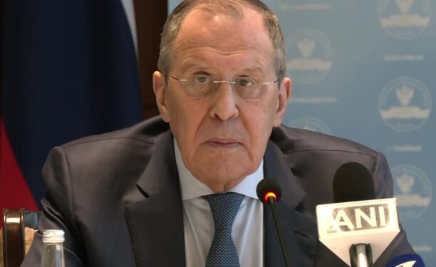 Sergei Lavrov in a press conference after meeting EAM Dr. S. Jaishankar in New Delhi
