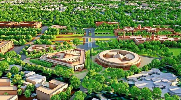 The first phase of redeveloped Central Vista Avenue comprises the Rajpath leading from the Rashtrapati Bhavan to the India Gate (Photo Source: The Indian Express)