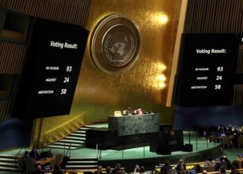 While 93 members voted in favour of the resolution, 24 voted against it, and 58 nations abstained (Photo Source: Reuters)