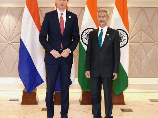 Netherlands Foreign Minister Wopke Hoekstra-India External Affairs Minister S Jaishankar (Photo Source: Twitter/@DrSJaishankar)