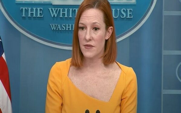 White House Press Secretary Jen Psaki briefing media