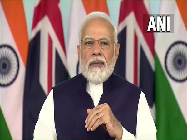 PM Modi at a virtual signing ceremony of India-Australia Economic Cooperation and Trade Agreement (Photo Source: ANI)