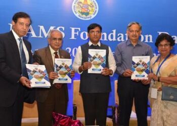 Union Health Minister Mansukh Mandaviya at the 62nd Foundation Day event of the National Academy of Medical Sciences (NAMS) (Photo Source: PIB)